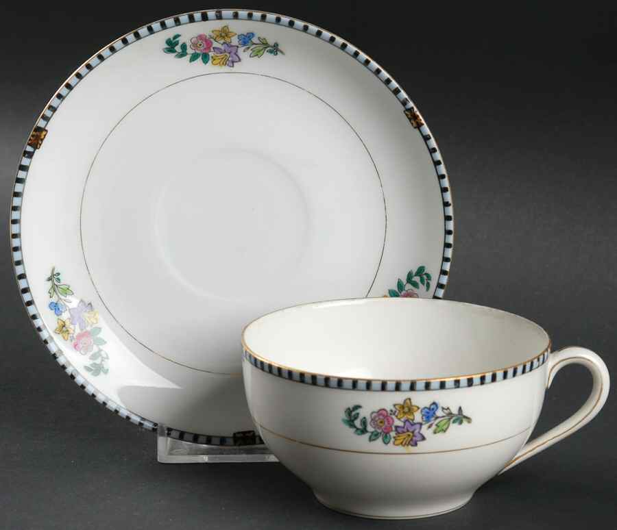 Sheridan Flat Cup & Saucer Set by Noritake-1