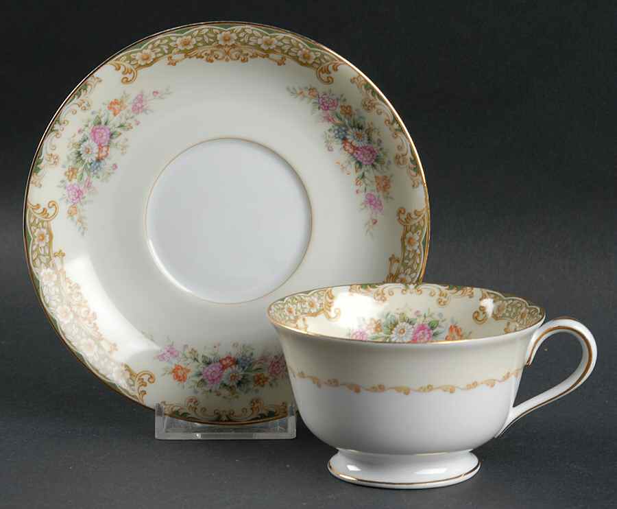 Sheila Footed Cup & Saucer Set by Noritake-1