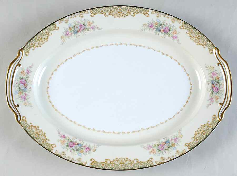 Sheila 13" Oval Serving Platter by Noritake-1