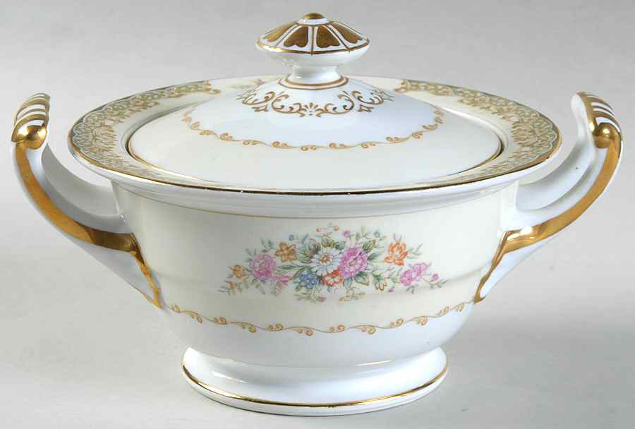 Sheila Sugar Bowl & Lid by Noritake-1