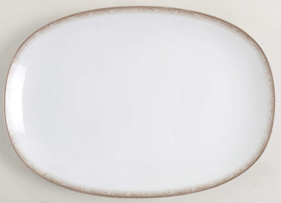 Sheila 13" Oval Serving Platter by Noritake-1
