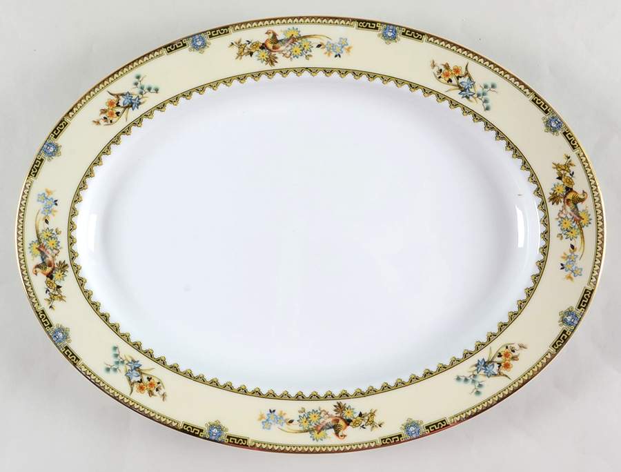 Sheila 16" Oval Serving Platter by Noritake-1