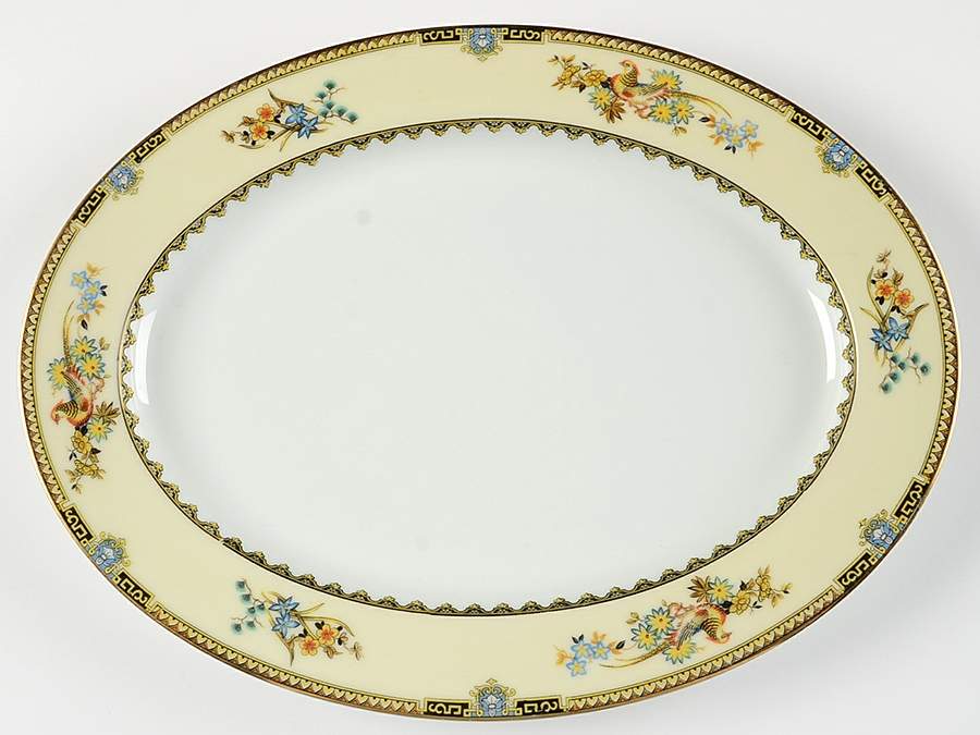 Sheila 13" Oval Serving Platter by Noritake-1