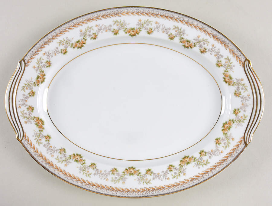 Shelburne 11" Oval Serving Platter by Noritake-1