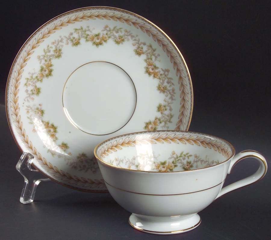 Shelburne Footed Cup & Saucer Set by Noritake-1