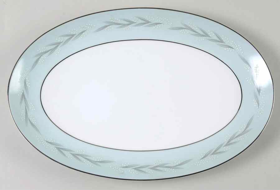 Sheldon 14" Oval Serving Platter by Noritake-1