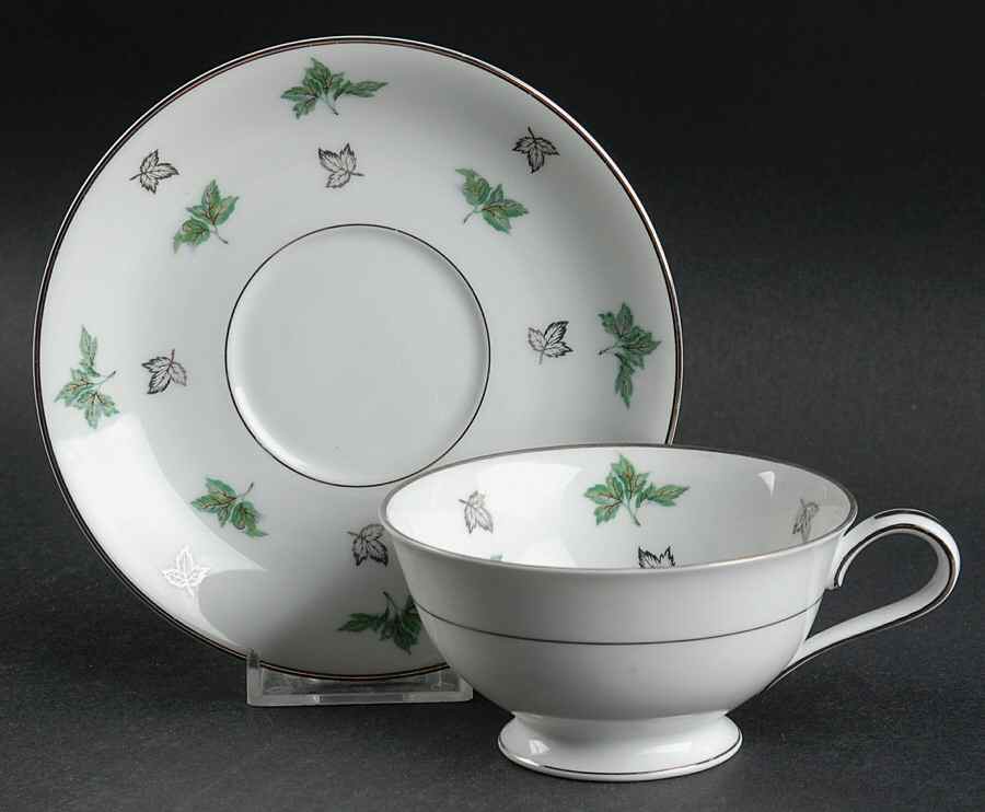 Shelley Footed Cup & Saucer Set by Noritake-1