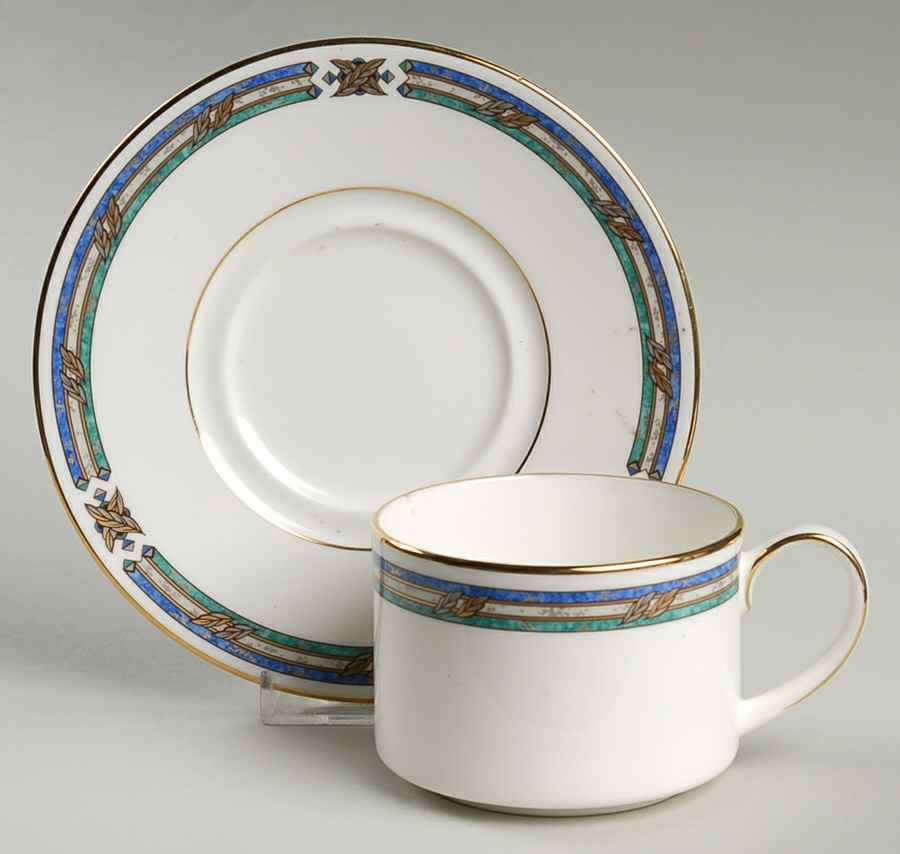 Shelton Flat Cup & Saucer Set by Noritake-1