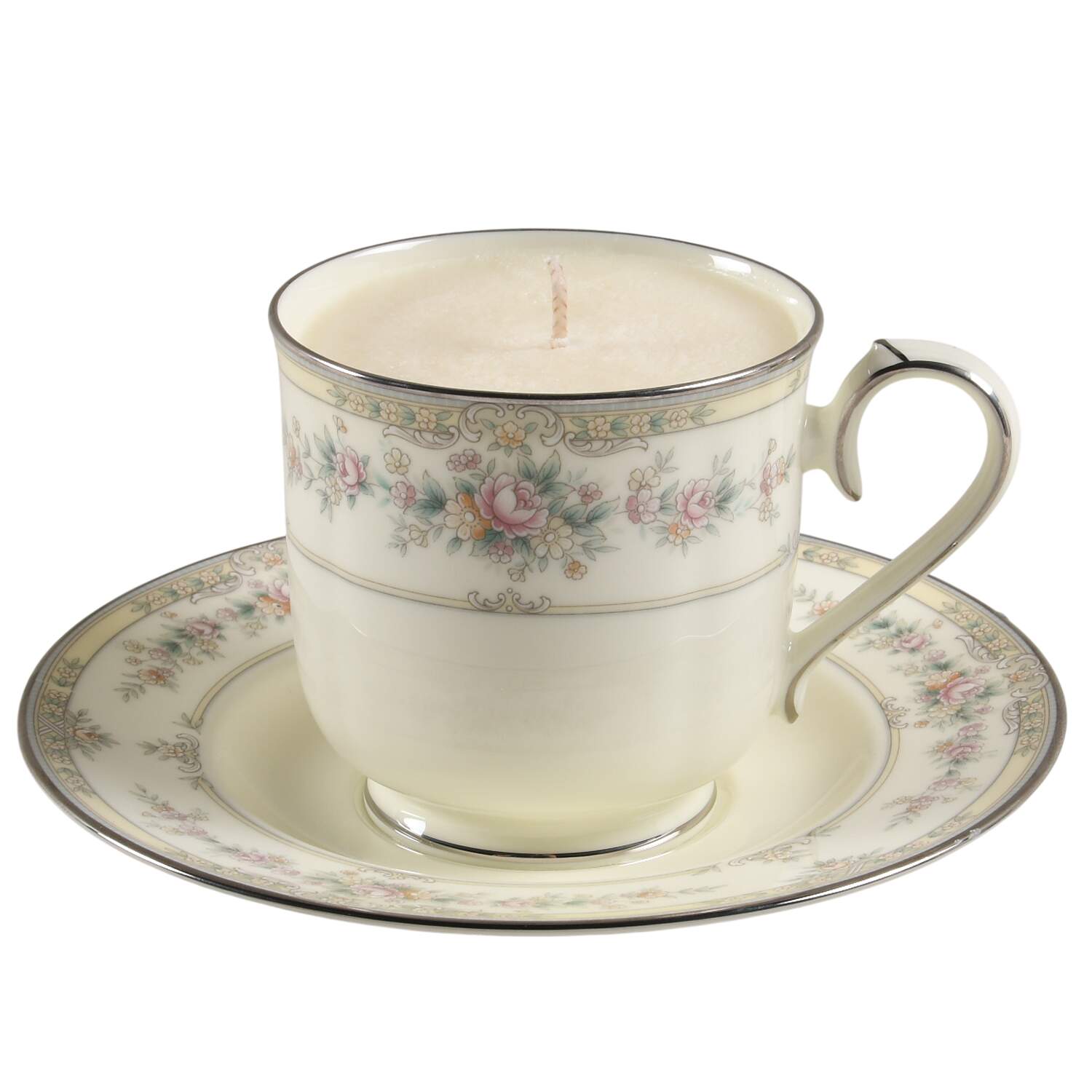 Shenandoah Scented Cup & Saucer Candle-Vanilla  HC by Noritake-1
