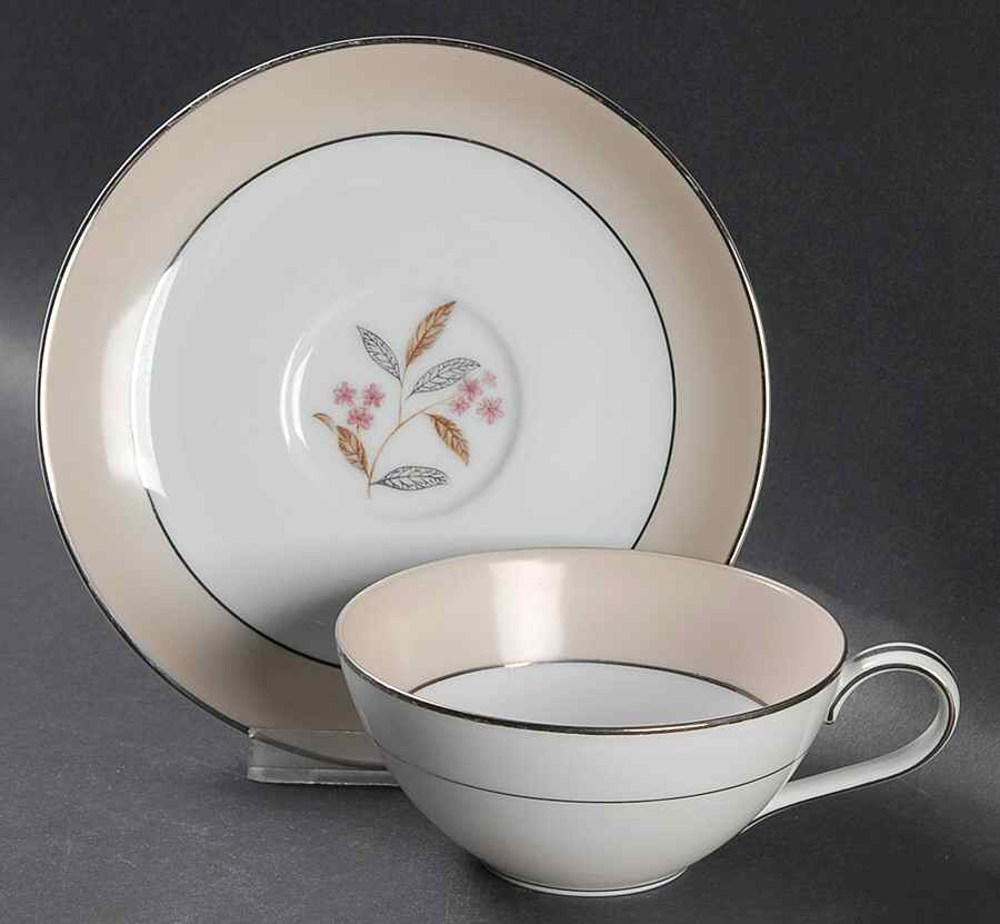 Sheridan Flat Cup & Saucer Set by Noritake-1