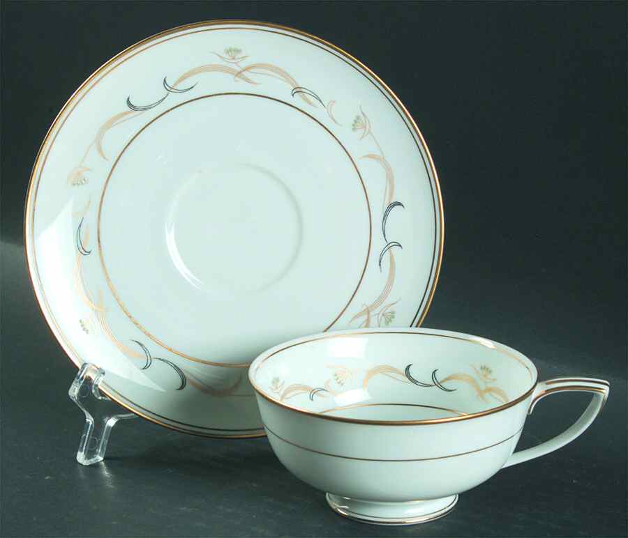 Sherwin Footed Cup & Saucer Set by Noritake-1
