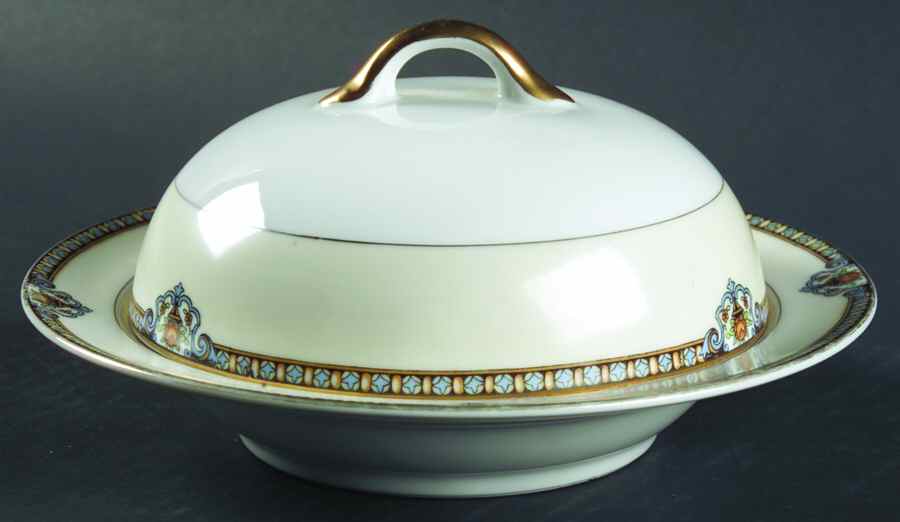 Shirley Round Covered Butter by Noritake-1