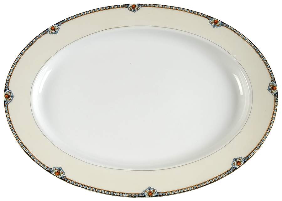 Shirley 16" Oval Serving Platter by Noritake-1
