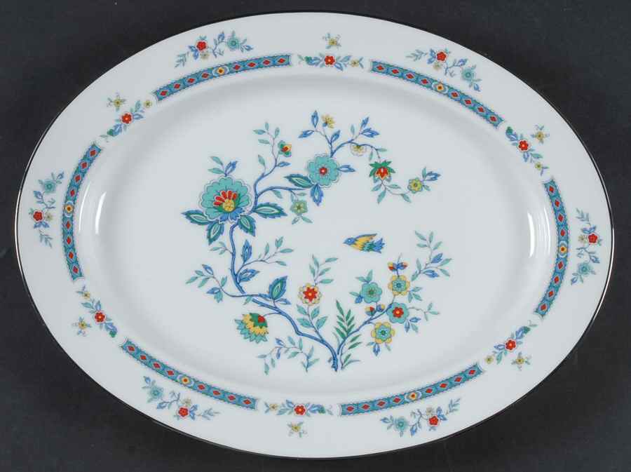 Shangri-La (2363) 13" Oval Serving Platter by Noritake-1