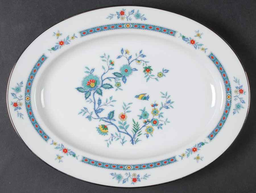 Shangri-La (2363) 11" Oval Serving Platter by Noritake-1