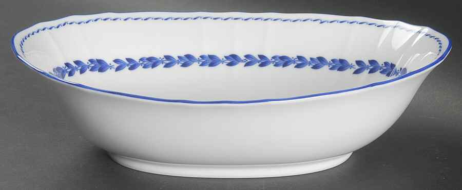 Simplicity In Blue 10" Oval Vegetable Bowl by Noritake-1