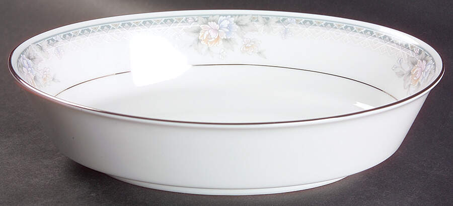 Silk Garland 9" Oval Vegetable Bowl by Noritake-1