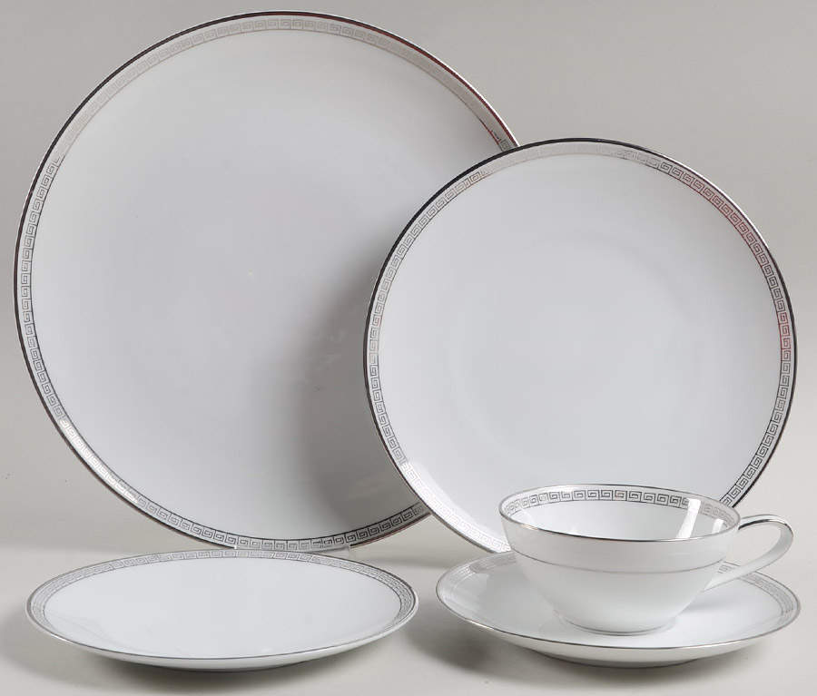 Silver Key 5 Piece Place Setting by Noritake-1