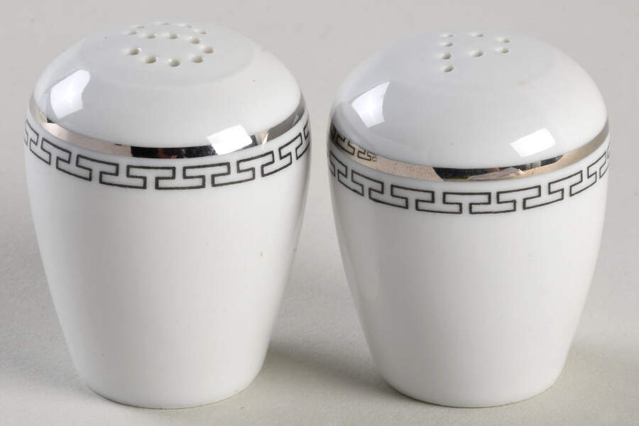 Silver Key Salt & Pepper Set by Noritake-1
