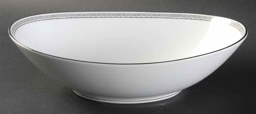 Silver Key 10" Oval Vegetable Bowl by Noritake-1
