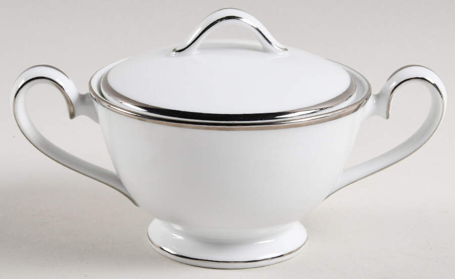 Silverdale Mini Sugar Bowl & Lid by Noritake-1