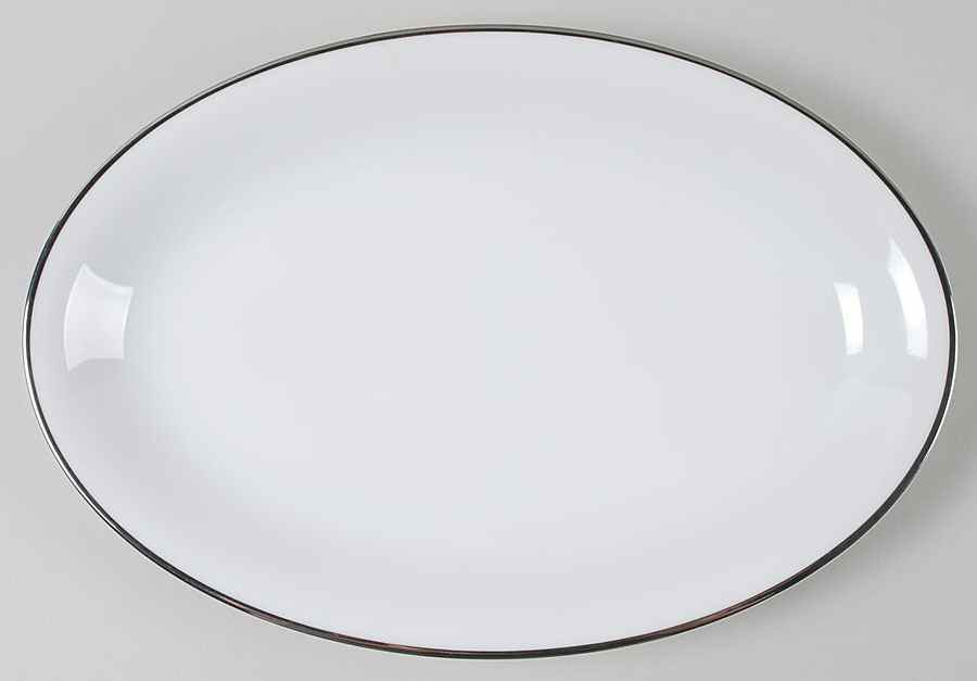 Silverdale 13" Oval Serving Platter by Noritake-1