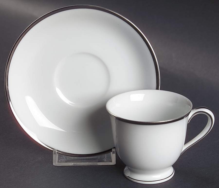Silverdale Footed Demitasse Cup & Saucer Set by Noritake-1