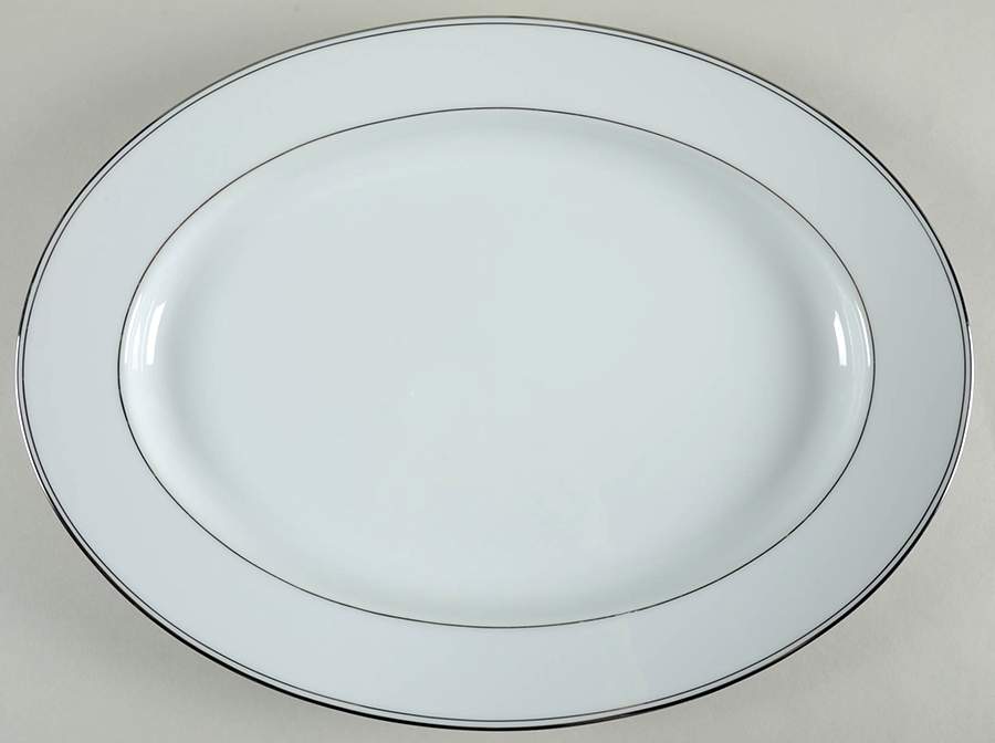 Silver Lane 16" Oval Serving Platter by Noritake-1