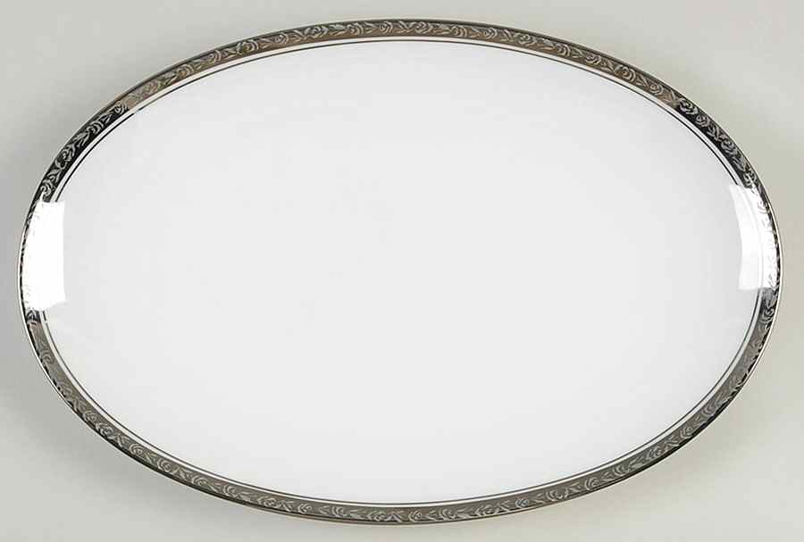 Silvester 12" Oval Serving Platter by Noritake-1