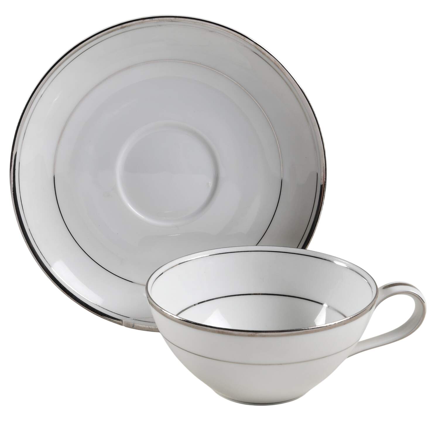 Silverton Flat Cup & Saucer Set by Noritake-1