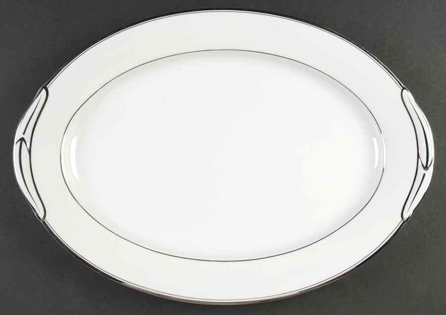 Silverton 16" Oval Serving Platter by Noritake-1