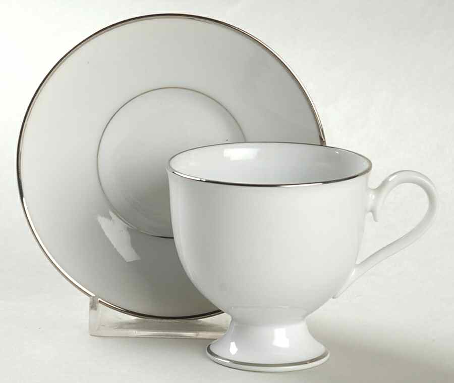 Silverdale Footed Demitasse Cup & Saucer Set by Noritake-1