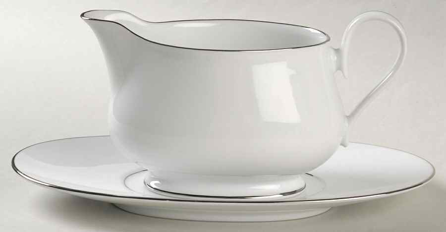 Silverdale Gravy Boat & Underplate (Relish/Butter) by Noritake-1