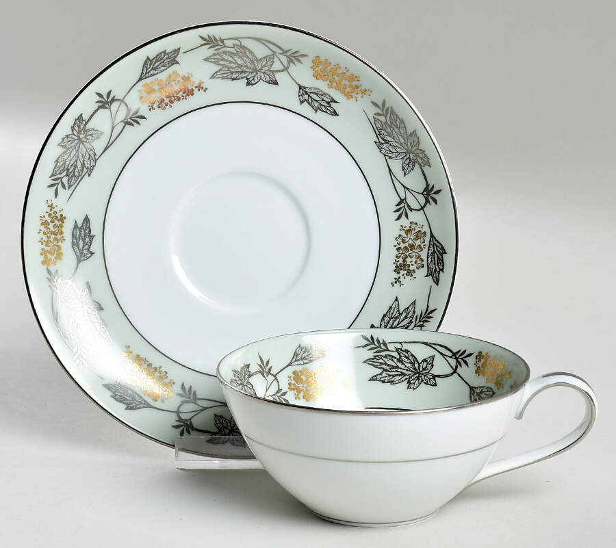 Silvine Flat Cup & Saucer Set by Noritake-1