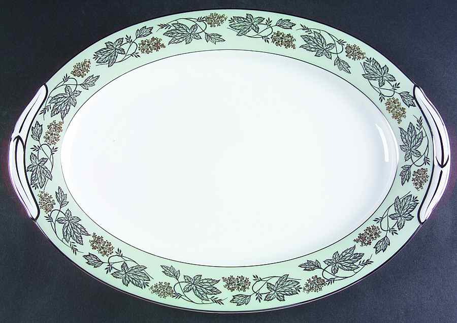 Silvine 16" Oval Serving Platter by Noritake-1