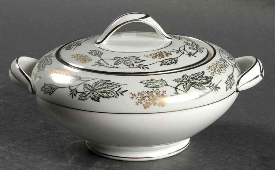 Silvine Sugar Bowl & Lid by Noritake-1