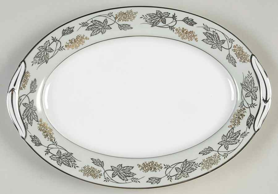 Silvine 12" Oval Serving Platter by Noritake-1