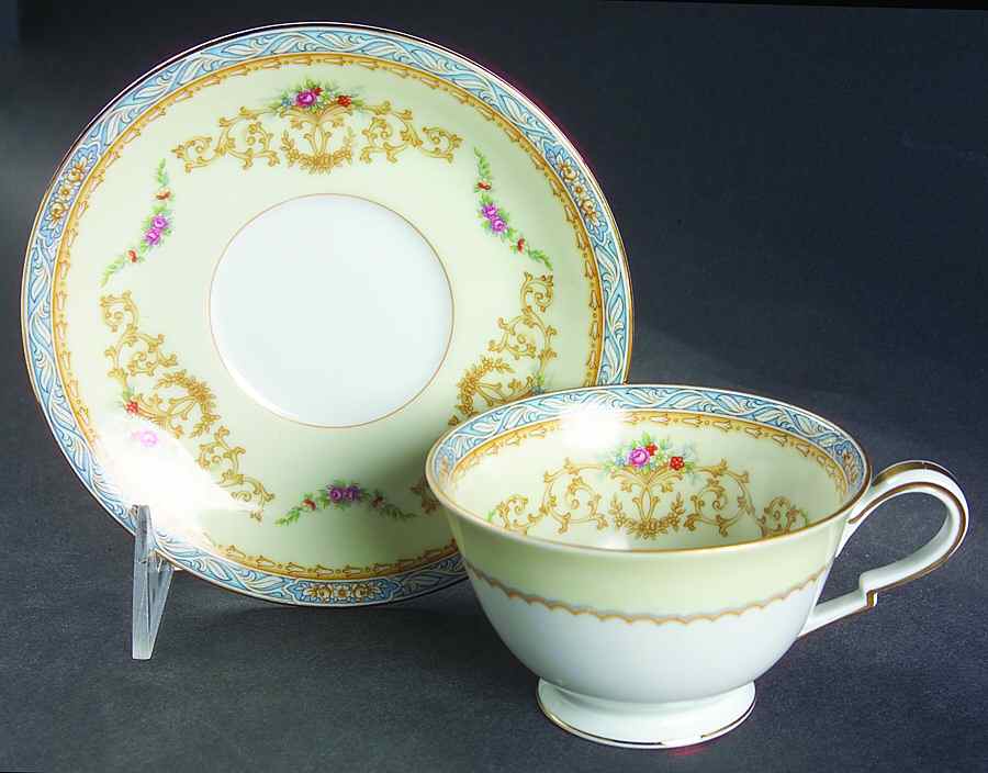 Sylvia Footed Cup & Saucer Set by Noritake-1
