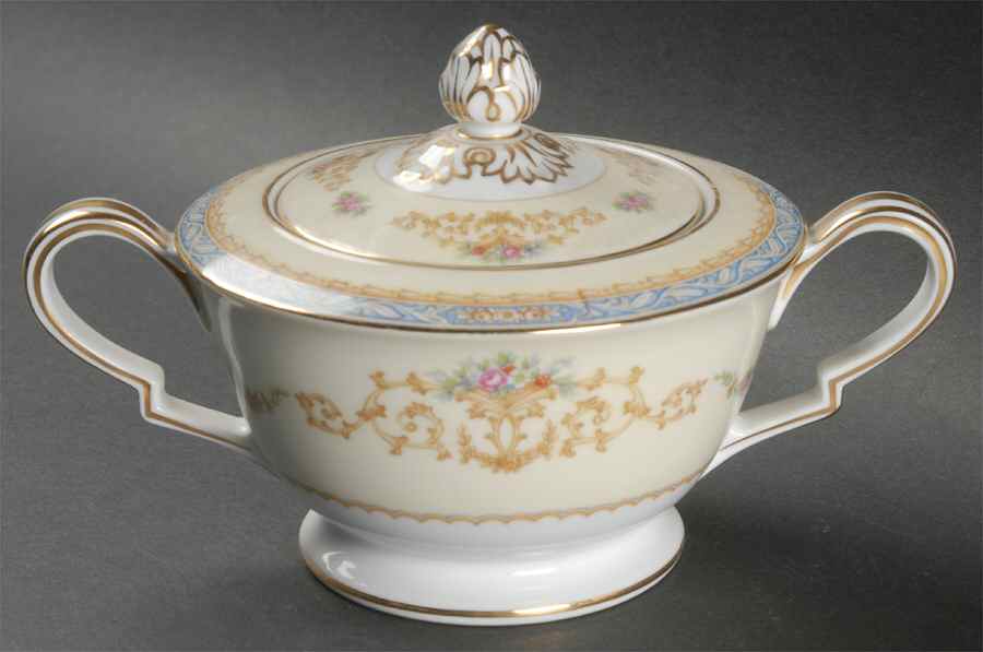 Sylvia Sugar Bowl & Lid by Noritake-1