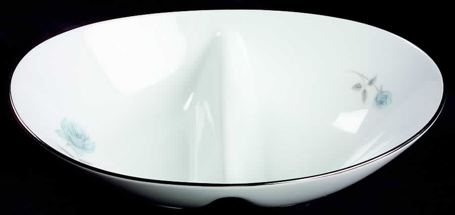 Simone 10" Oval Divided Vegetable Bowl by Noritake-1