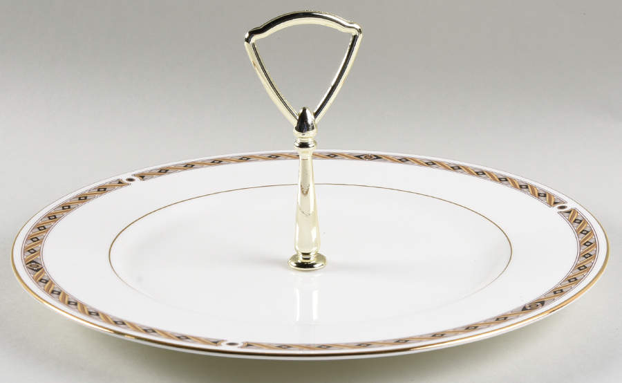 Sinclair Round Serving Plate with Handle (DP) by Noritake-1