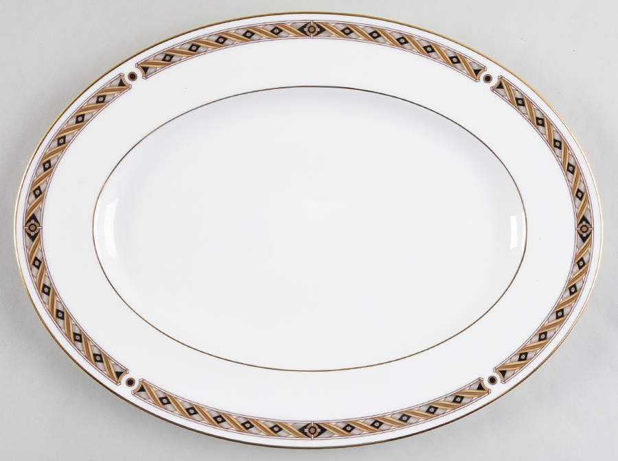 Sinclair 12" Oval Serving Platter by Noritake-1