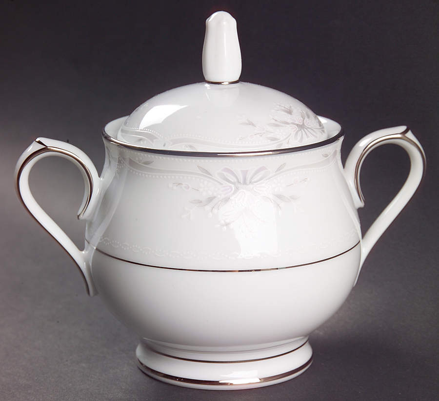 Silk Ribbons Sugar Bowl & Lid by Noritake-1