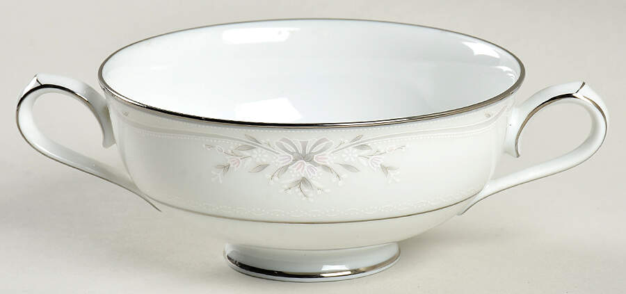 Silk Ribbons Footed Cream Soup Bowl by Noritake-1