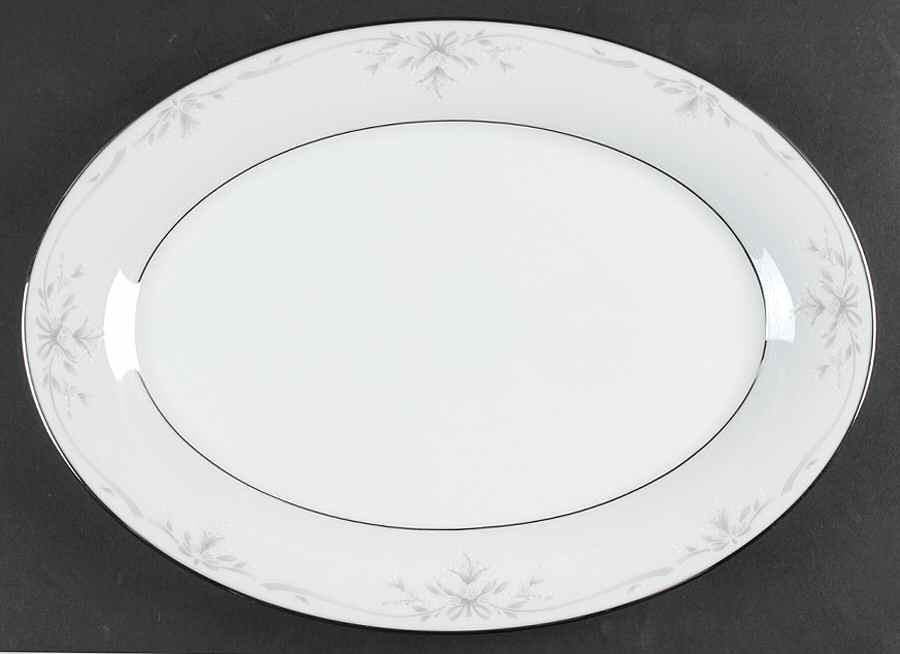Silk Ribbons 14" Oval Serving Platter by Noritake-1