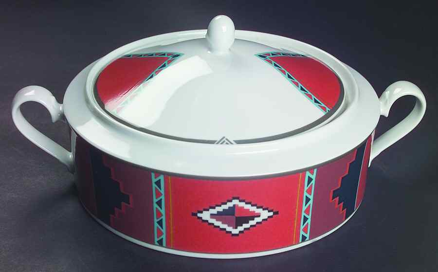Sienna Sunset Round Covered Vegetable by Noritake-1