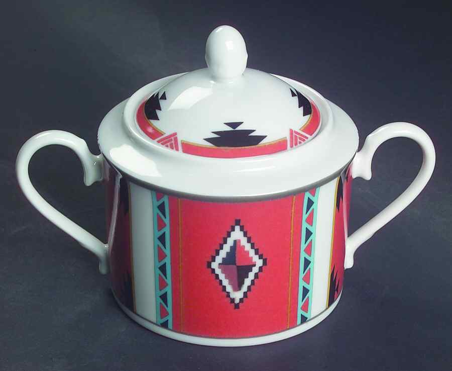 Sienna Sunset Sugar Bowl & Lid by Noritake-1