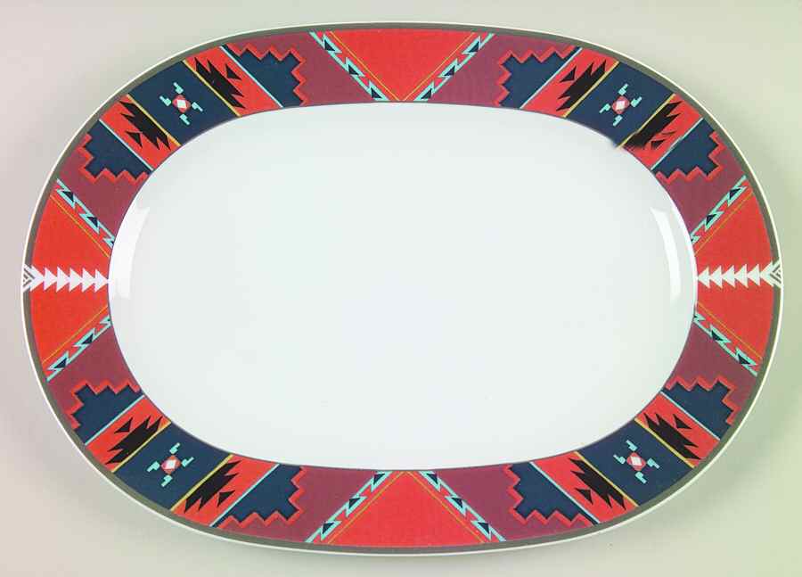 Sienna Sunset 14" Oval Serving Platter by Noritake-1