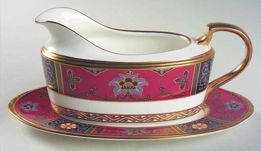 Silk Winds Gravy Boat & Underplate (Relish/Butter) by Noritake-1