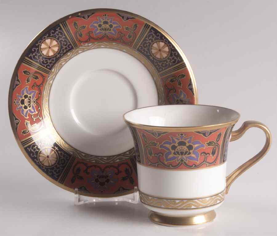 Silk Winds Footed Cup & Saucer Set by Noritake-1